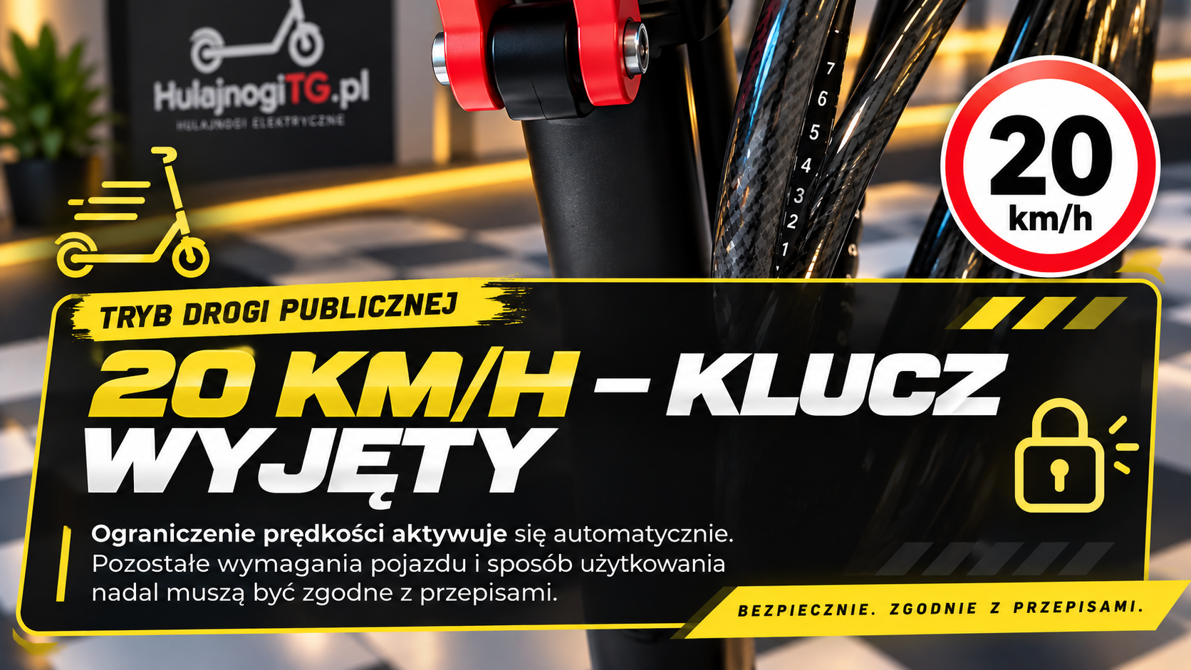 Blokada USB 20 km/h do hulajnóg Kamikaze, KuKirin, Ruptor, Motus Daytona i Ausom